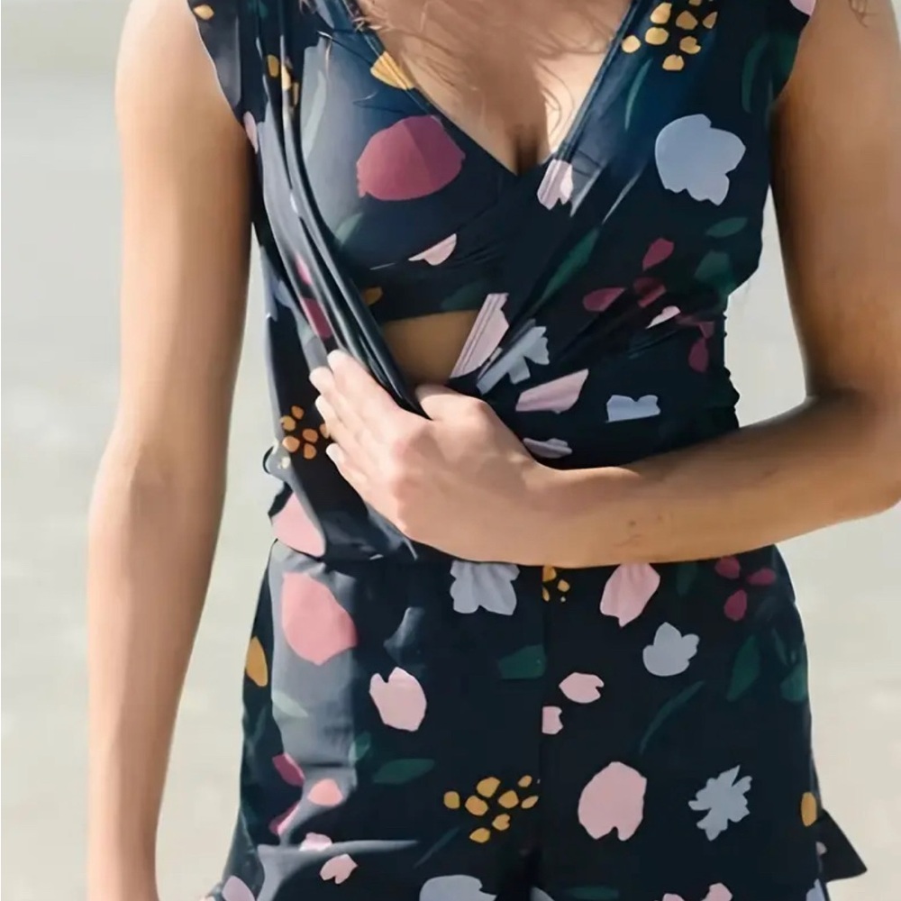 SheCurve® Built-In Bra Swim Romper xxl